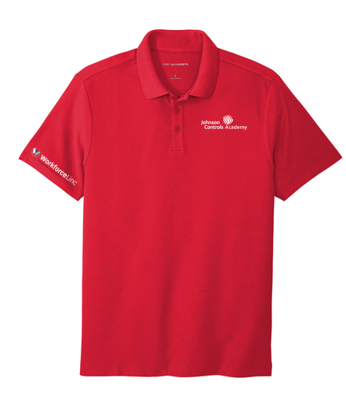 JOHNSON CONTROLS WORKFORCE MEN'S SuperPro React ™ Polo - RICH RED