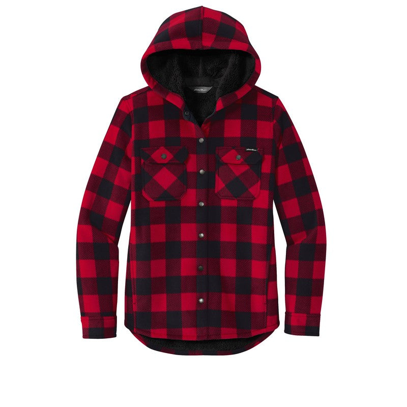 LINCOLN TECH Eddie Bauer® Ladies Woodland Shirt Jac - Radish Black
