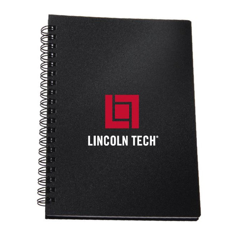 LINCOLN TECH 5" x 7" Duchess Spiral Notebook - Black
