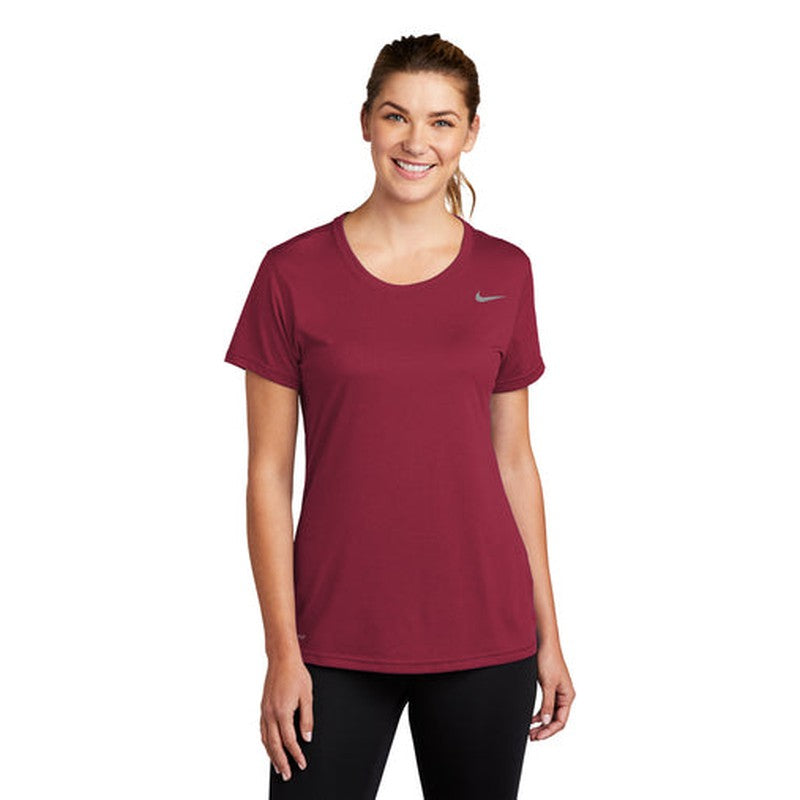 LINCOLN TECH - Nike Ladies Legend Tee - Team Maroon