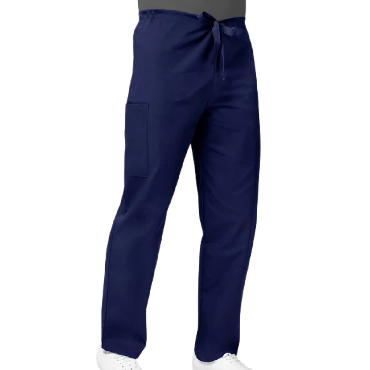 Unisex Natural-Rise Drawstring Tapered Leg Scrub Pant