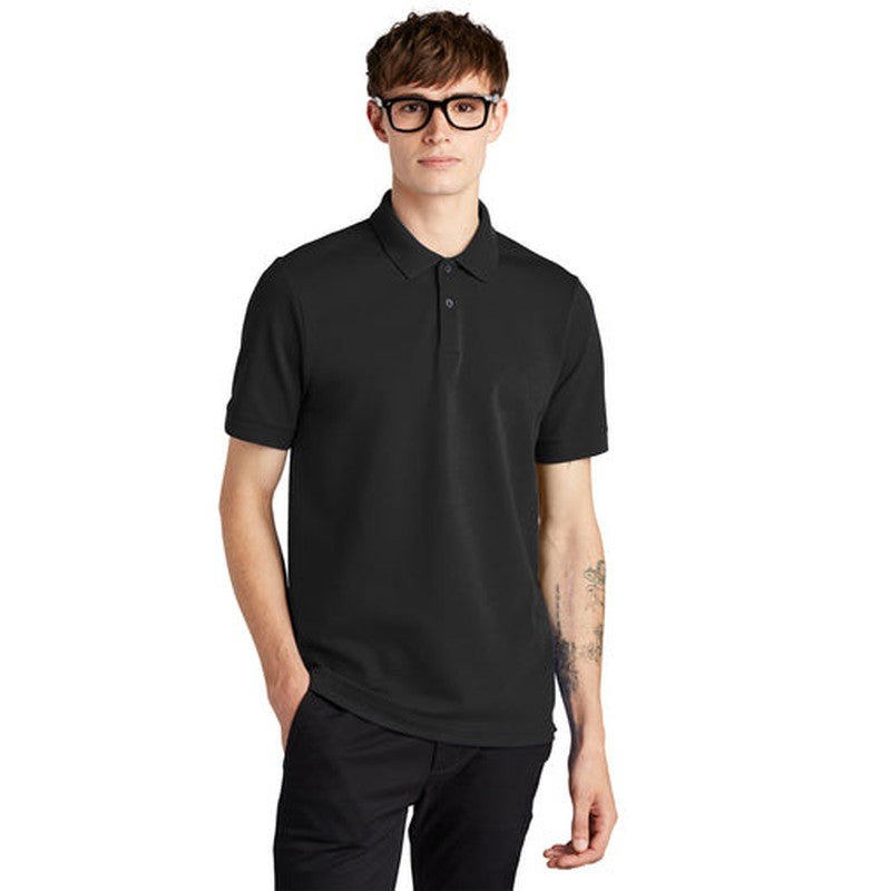 LINCOLN TECH - Mercer+Mettle® Stretch Heavyweight Pique Polo - Deep Black