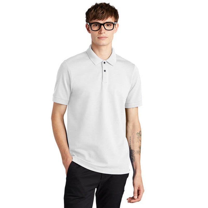 LINCOLN TECH - Mercer+Mettle® Stretch Heavyweight Pique Polo - White