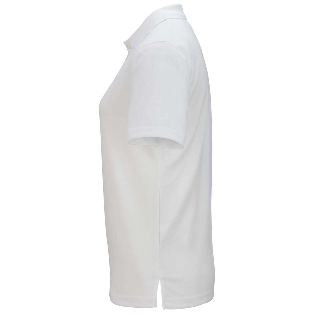 LINCOLN TECH Hi Performance Mesh Ladies Polo - White