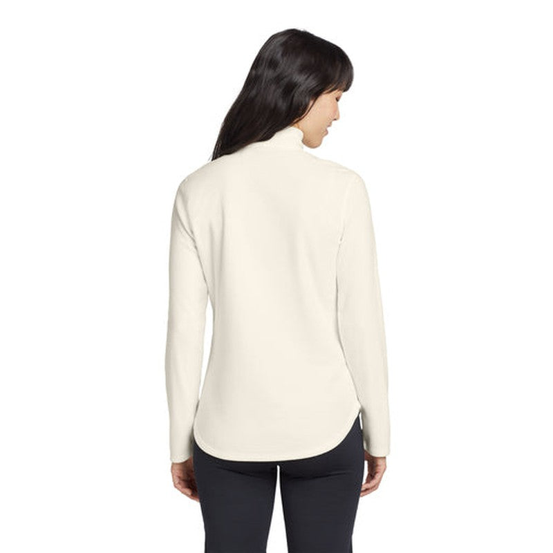 LINCOLN TECH - Eddie Bauer® Ladies 1/2-Zip Microfleece Jacket - Ivory
