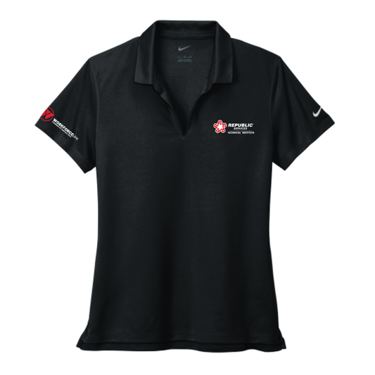 REPUBLIC SERVICES WORKFORCE Nike Women's Dri-FIT Micro Pique 2.0 Polo - Black