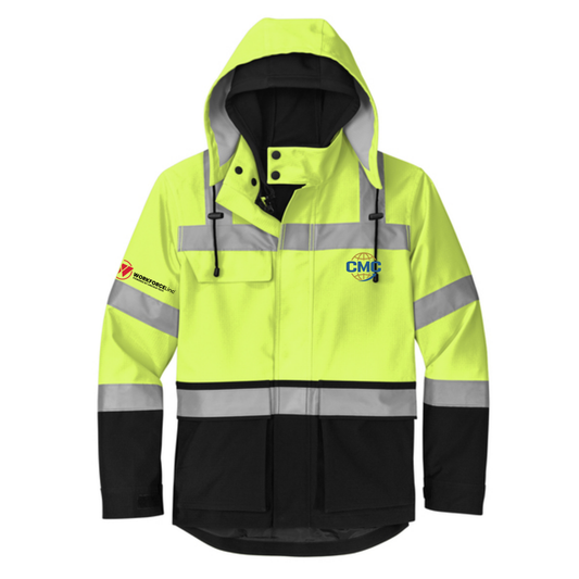CMC WORKFORCE CornerStone® ANSI 107 Class 3 Waterproof Ripstop 3-In-1 Parka - Safety Yellow