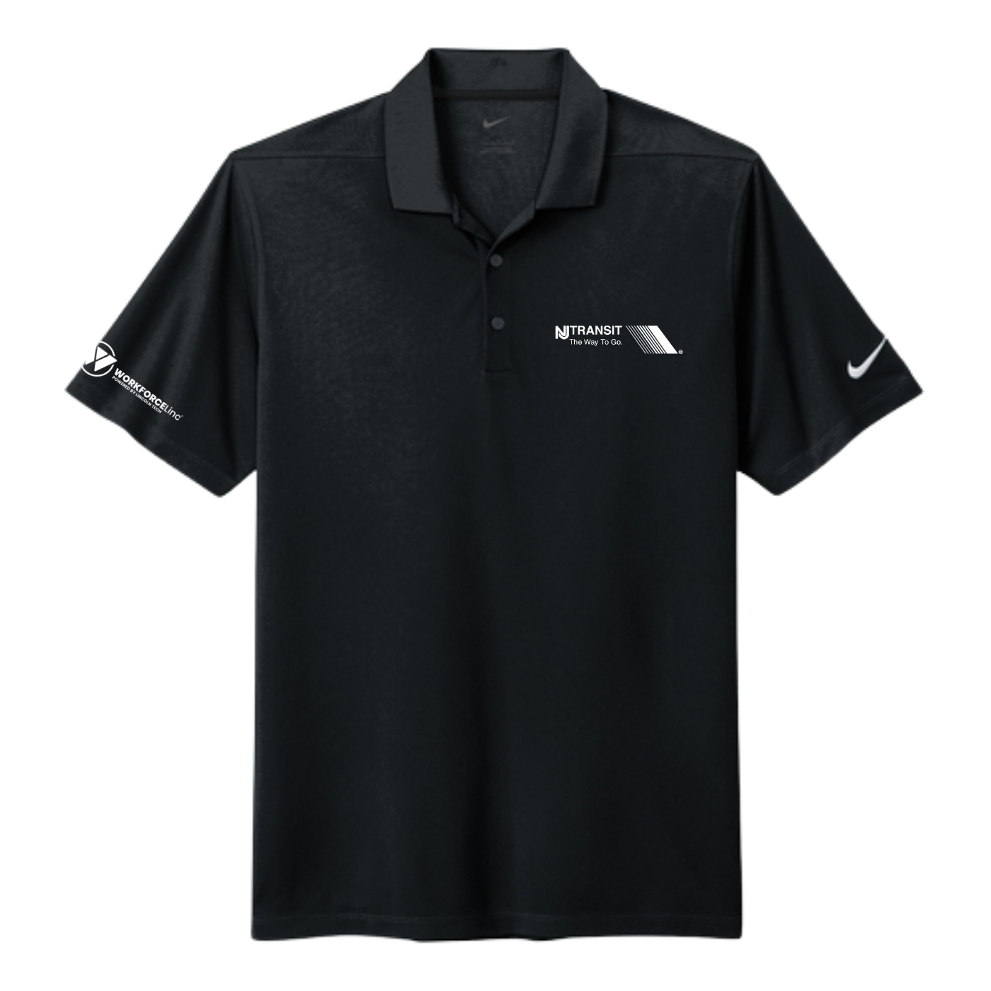 TRANSIT WORKFORCE Nike Dri-FIT Micro Pique 2.0 Polo - Black