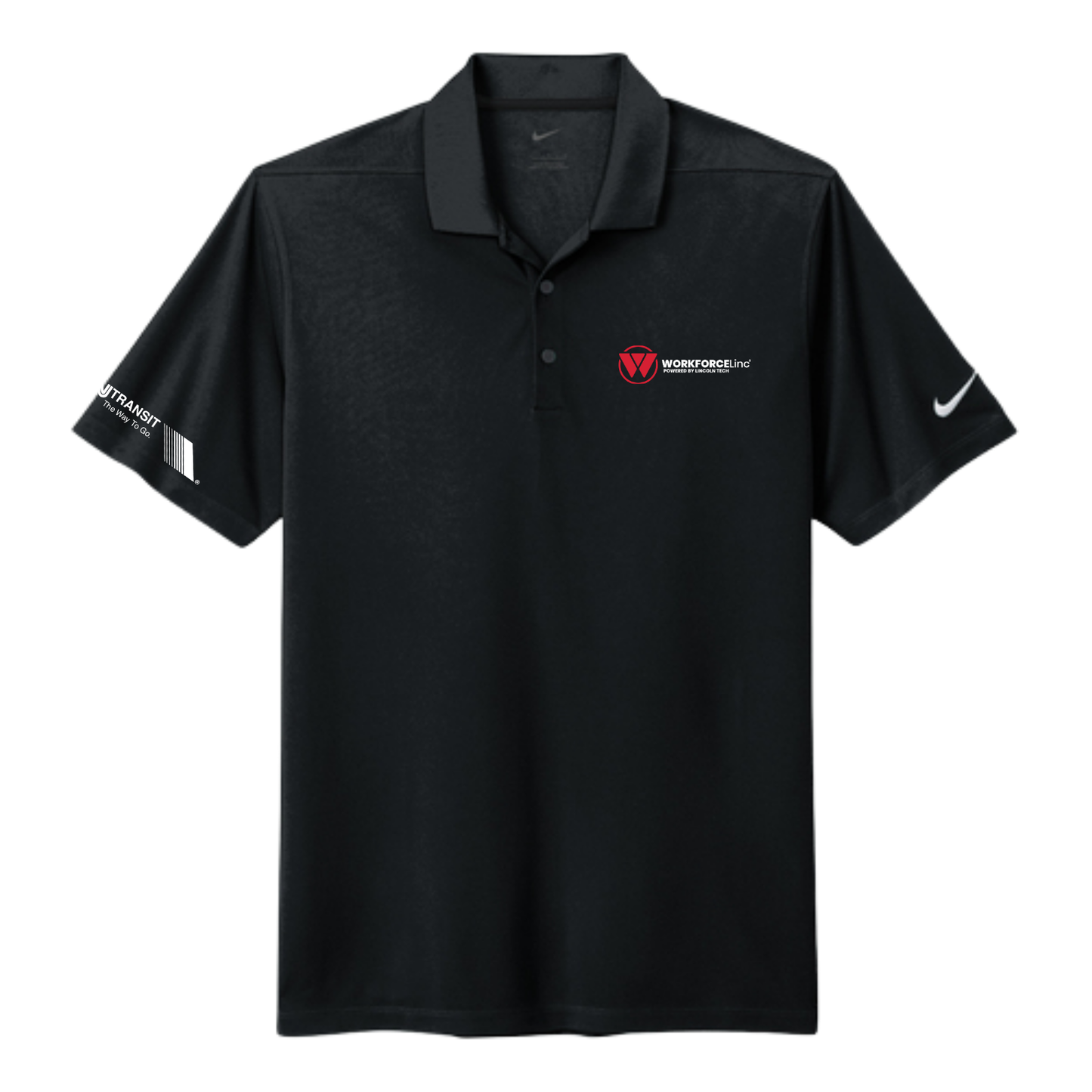 WORKFORCE TRANSIT Nike Dri-FIT Micro Pique 2.0 Polo - Black
