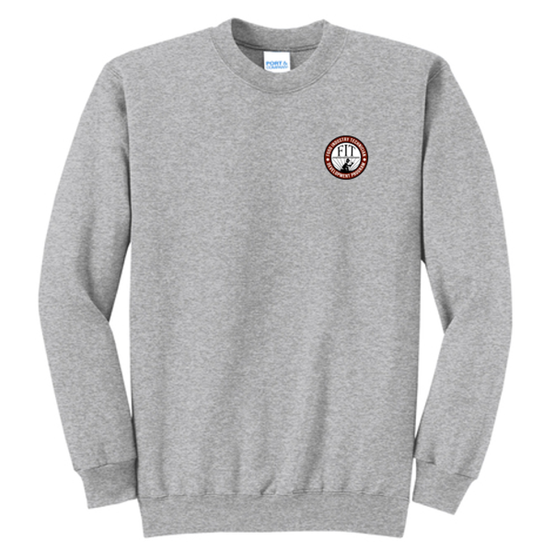 FIT Port & Co™ Core Fleece Crewneck Sweatshirt - Athletic Heather