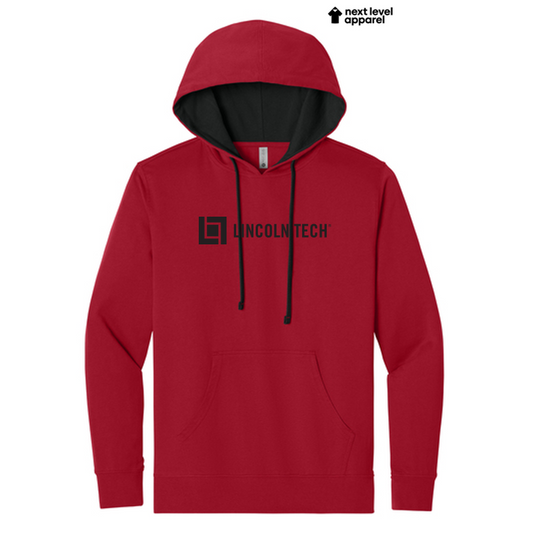 LINCOLN TECH Next Level Apparel® Laguna Hoodie - Red/Black