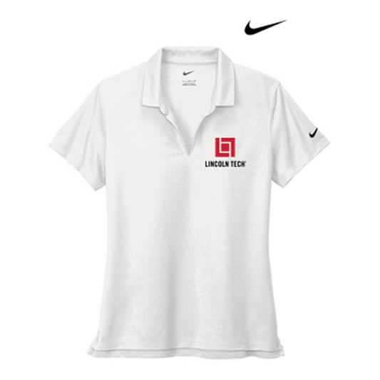 LINCOLN TECH - Nike Ladies Dri-FIT Micro Pique 2.0 Polo - White