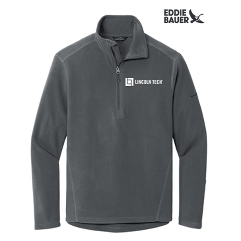 LINCOLN TECH - Eddie Bauer®1/2-Zip Microfleece Jacket - Grey Steel