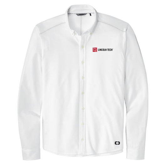 LINCOLN TECH MEN'S OGIO ® Code Stretch Long Sleeve Button-Up - Bright White